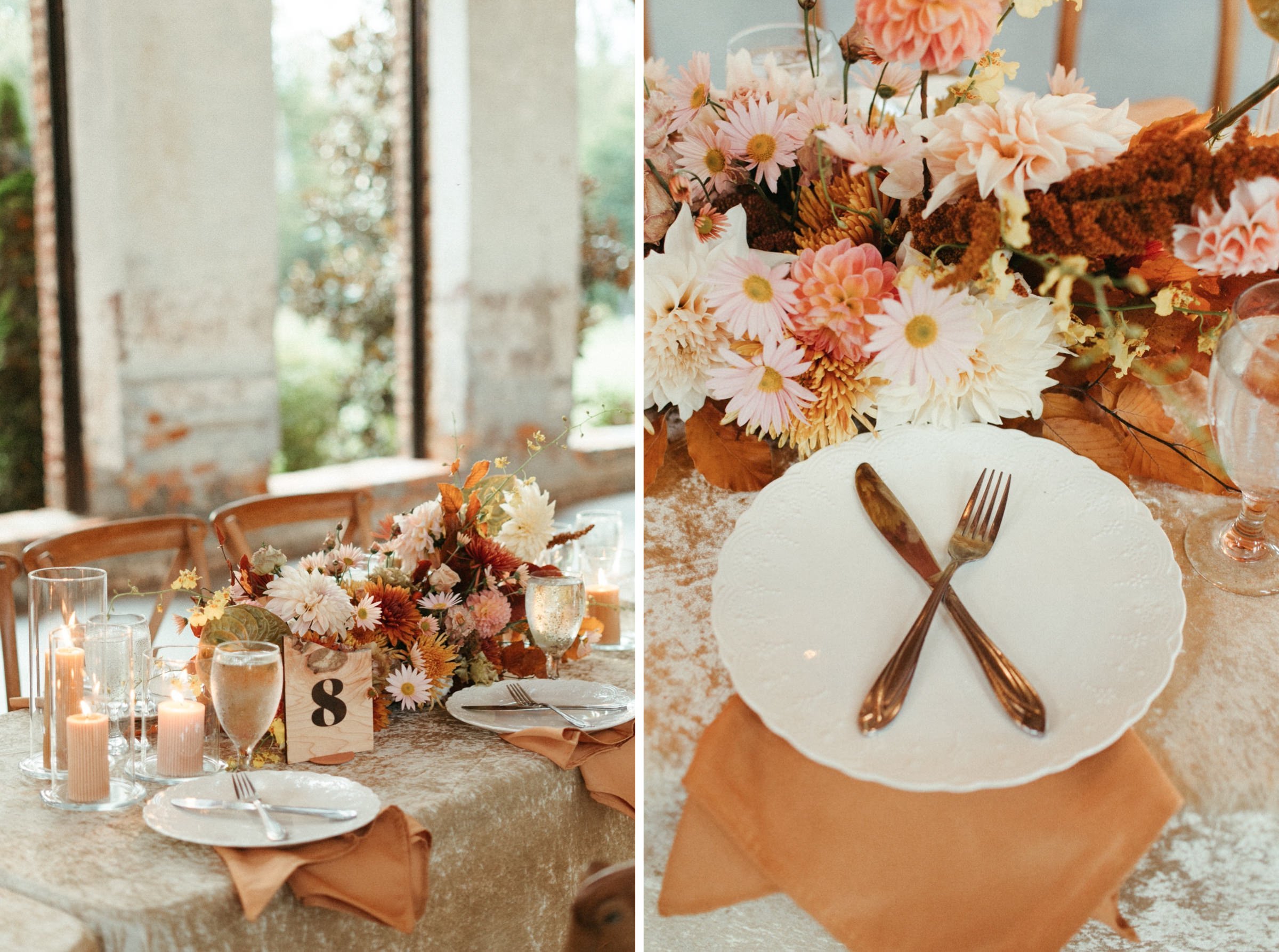 modern boho wedding decor