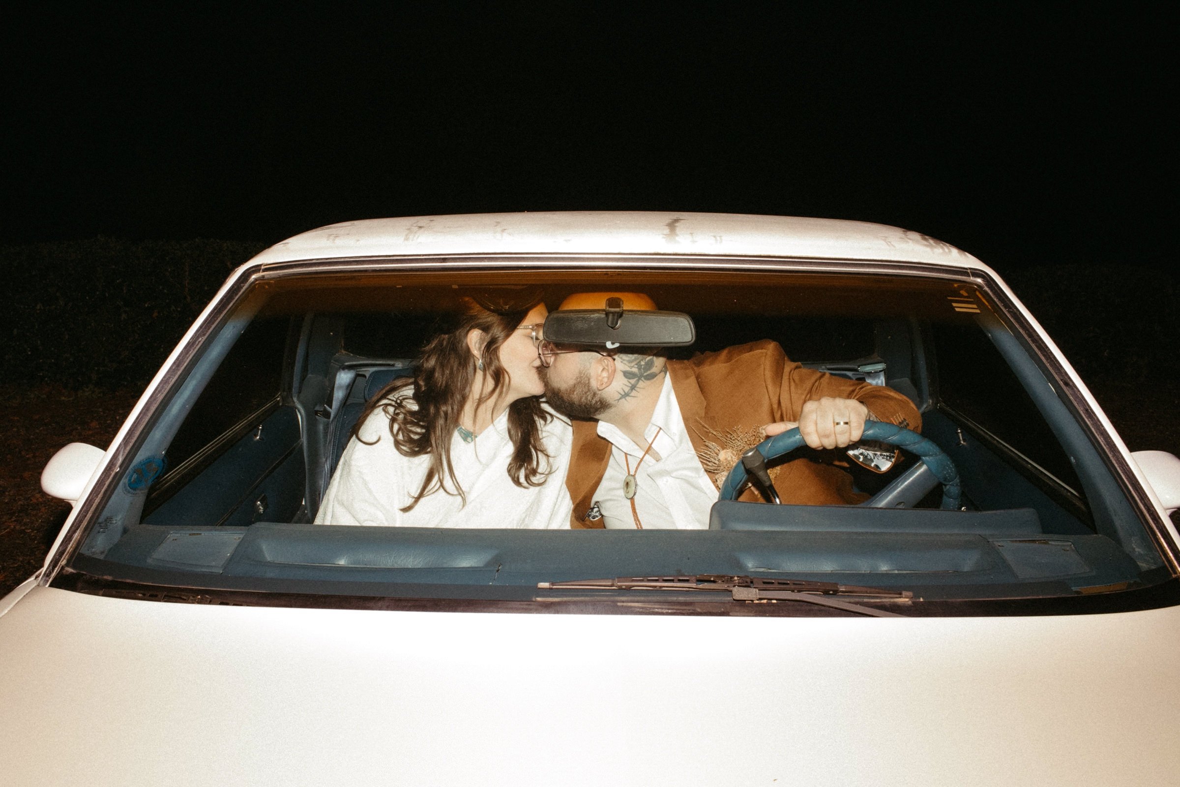 el camino wedding getaway car