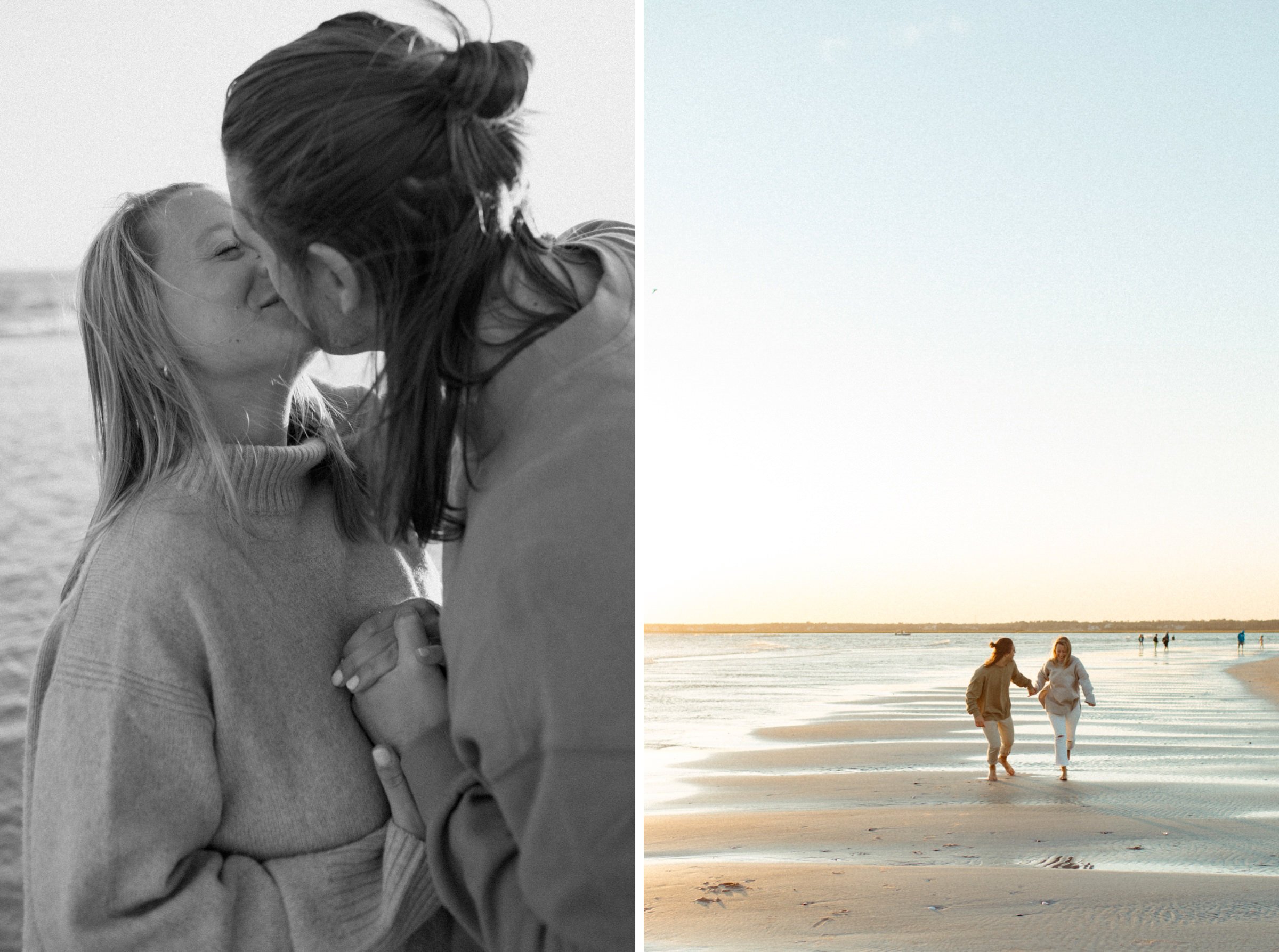 north carolina beach engagement photos