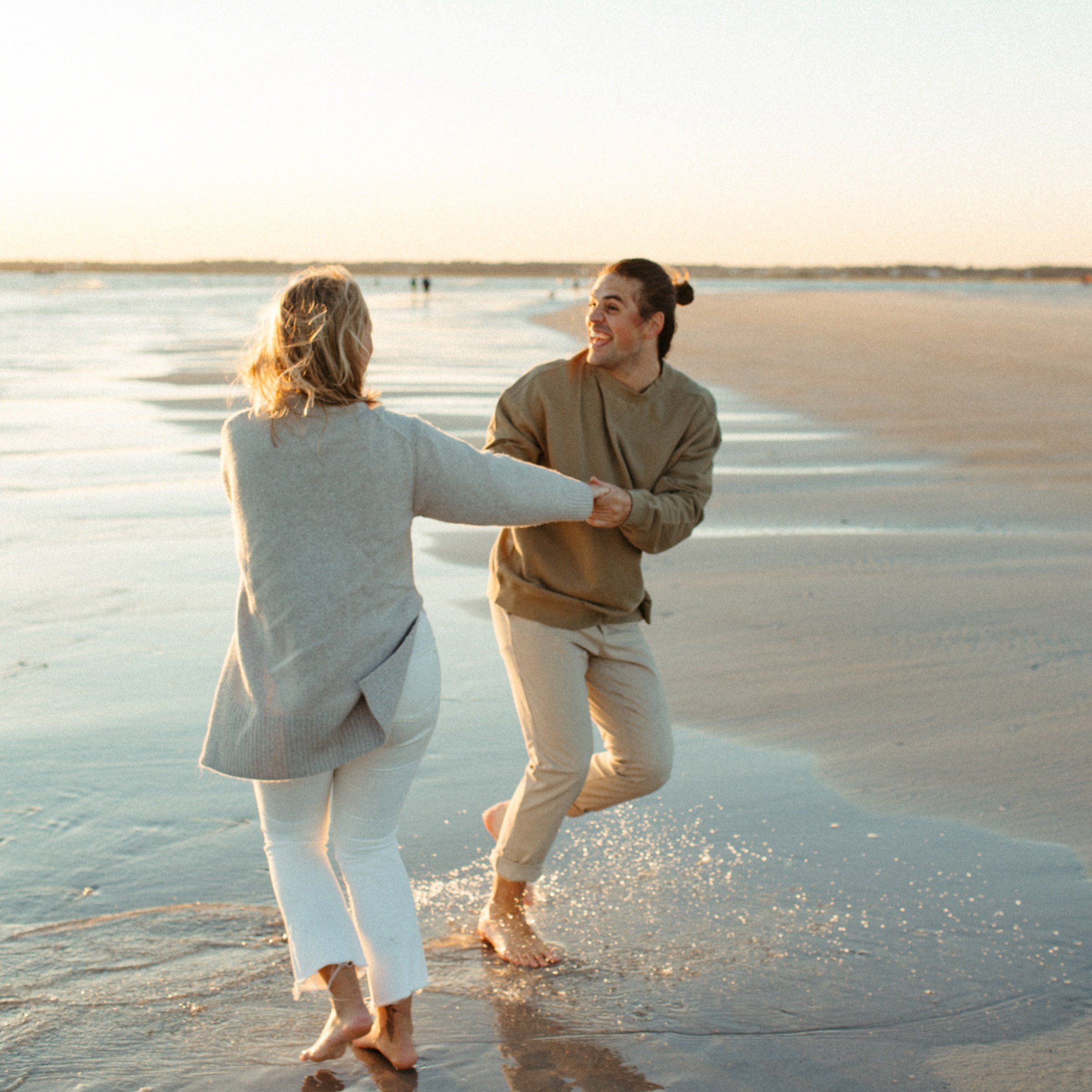 nc beach engagement session
