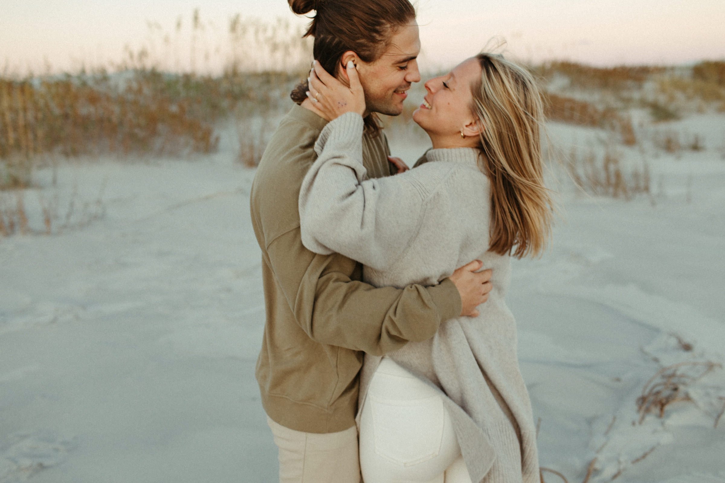 neutral outer banks engagement session