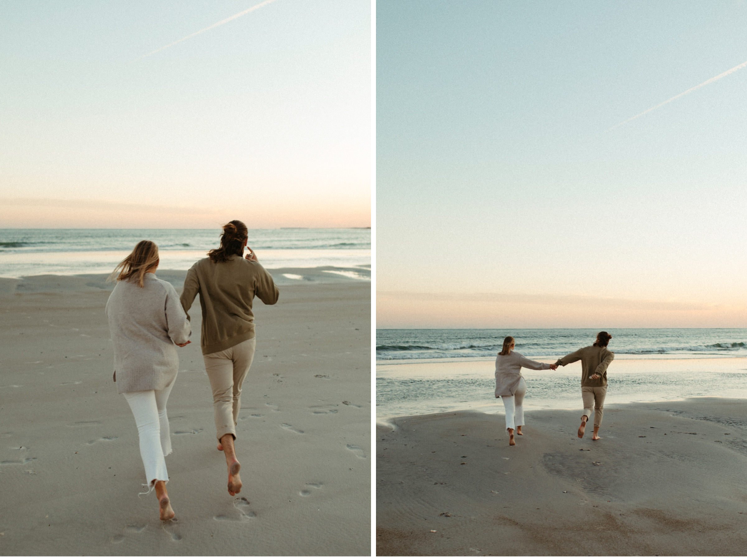lifestyle beach engagement photos