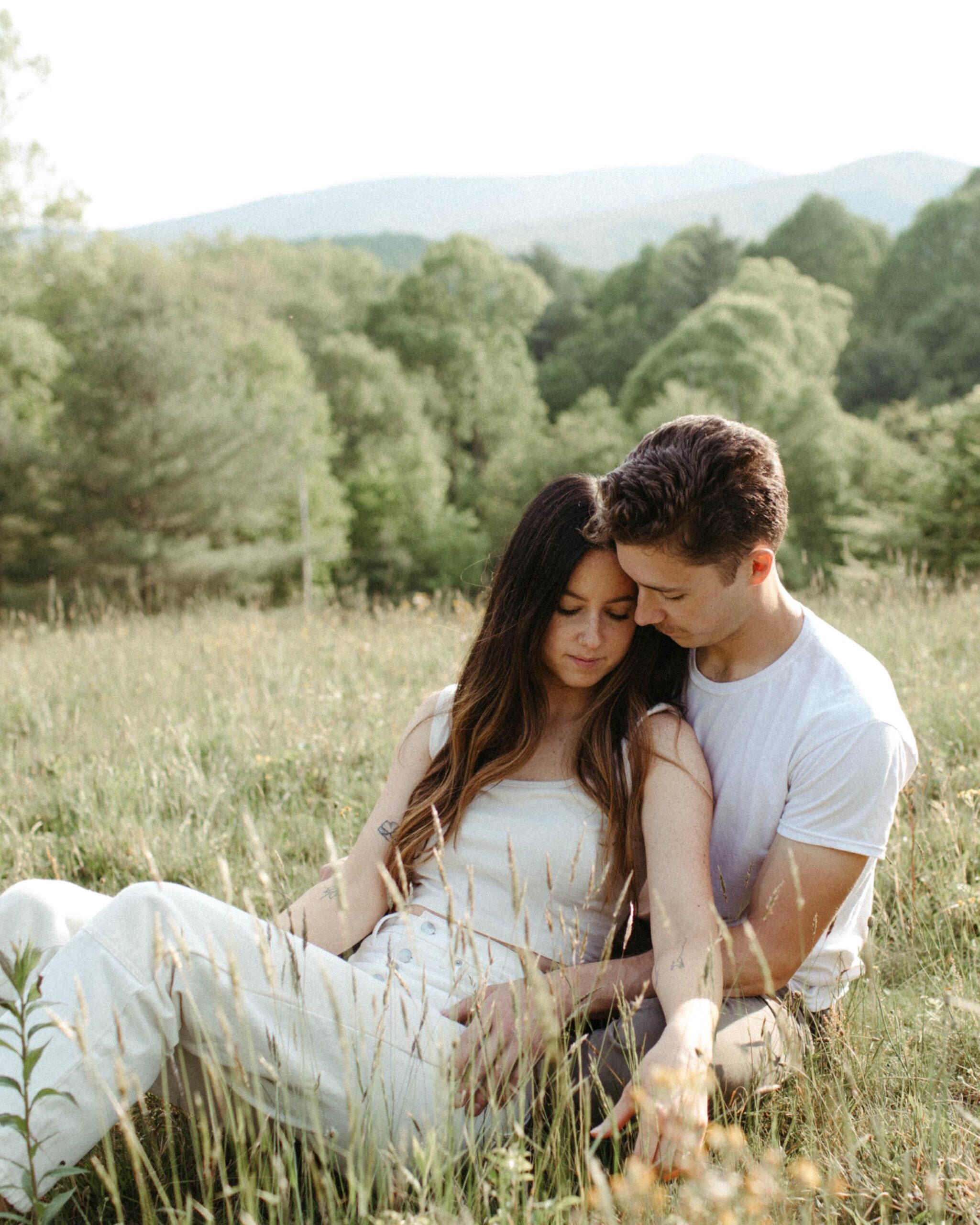 blue ridge parkway engagement photos