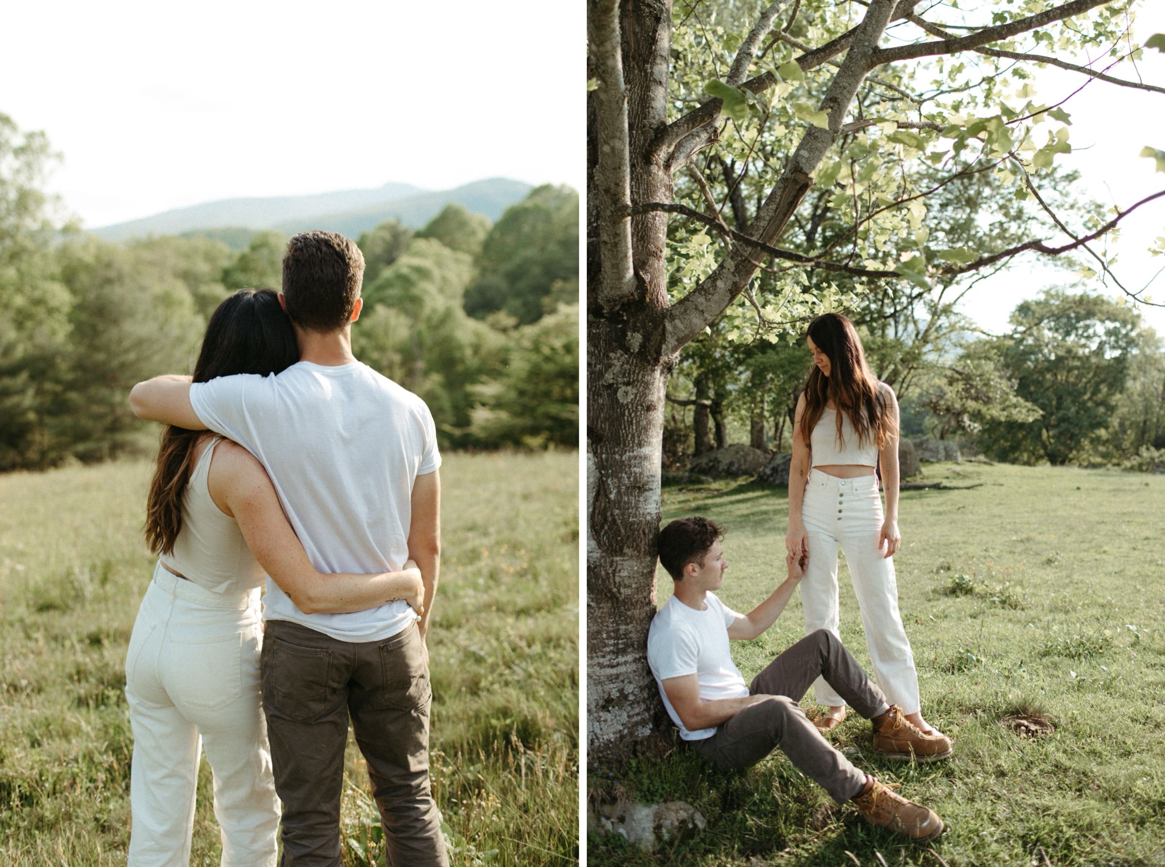 nc mountains engagement photos