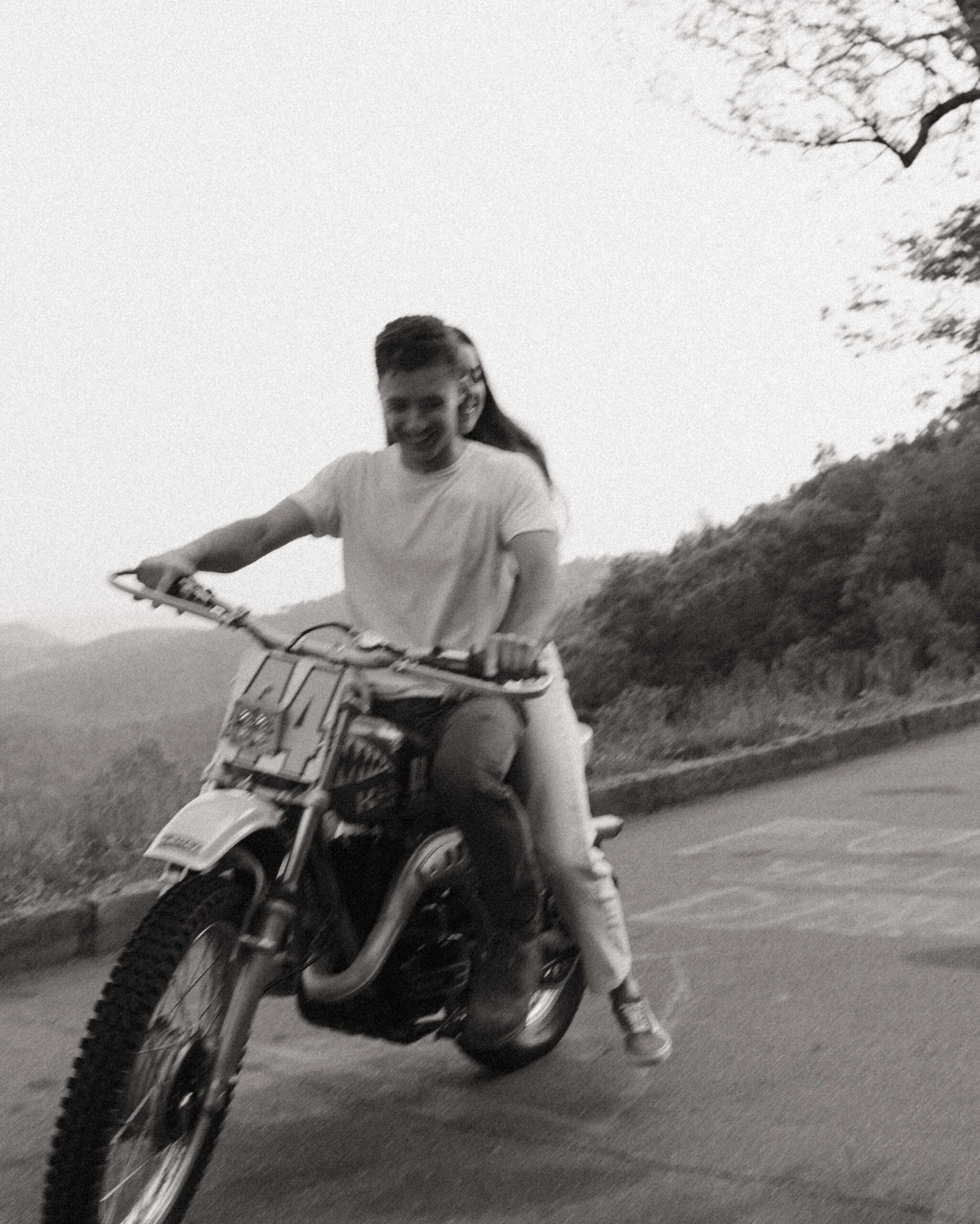 blue ridge parkway motorcycle engagement