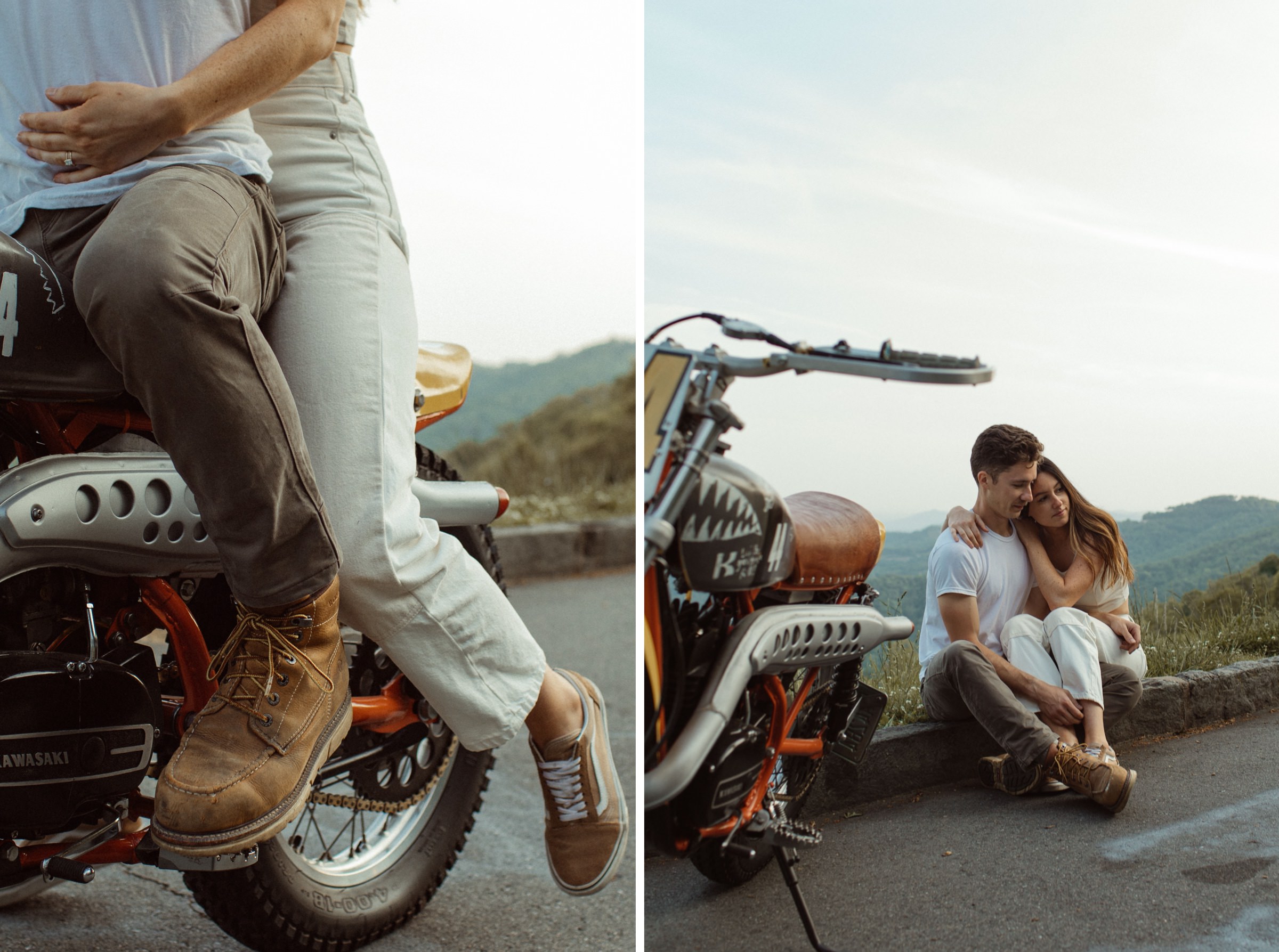motorcycle engagement session ideas