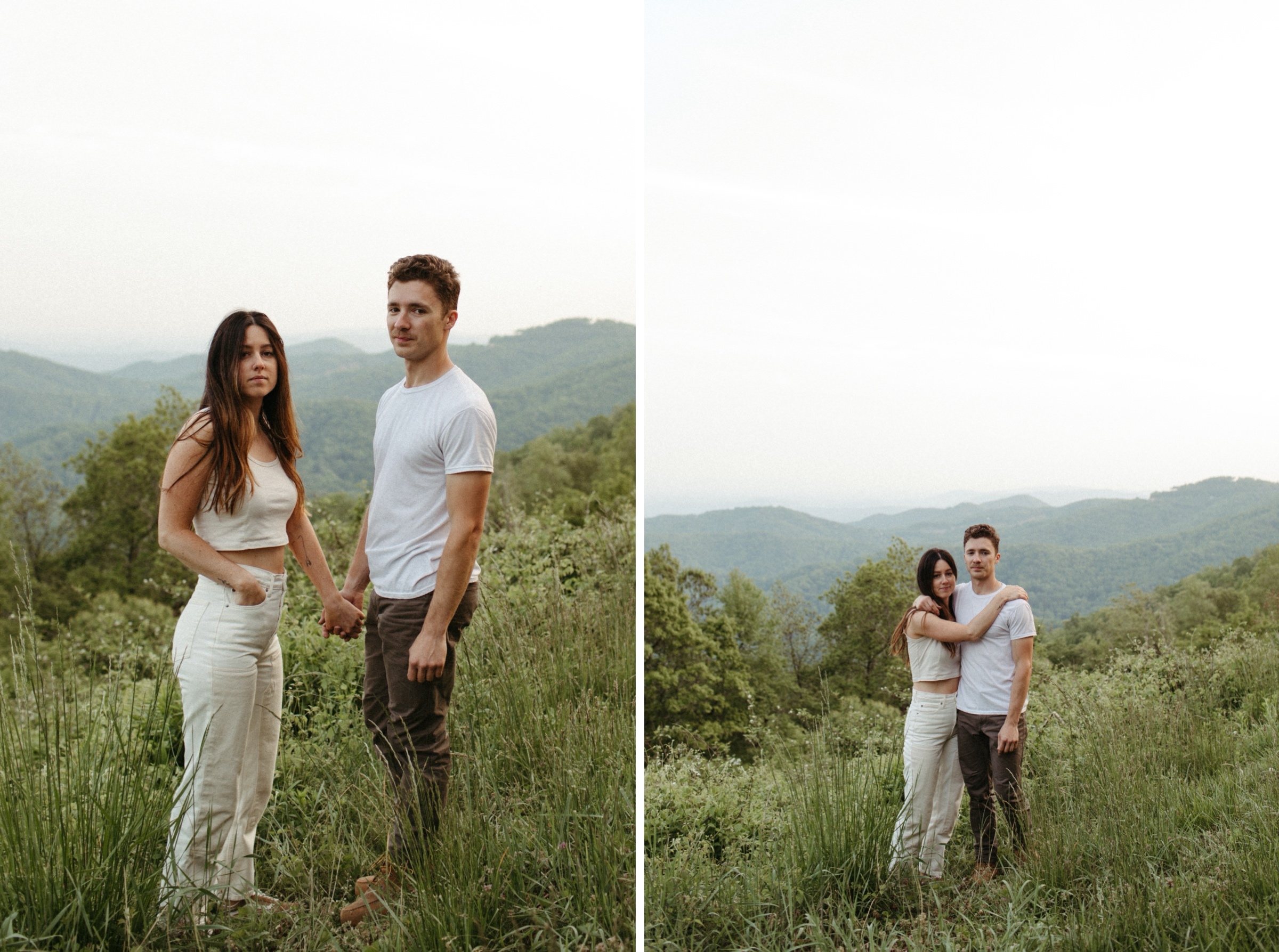 blue ridge parkway engagement photos