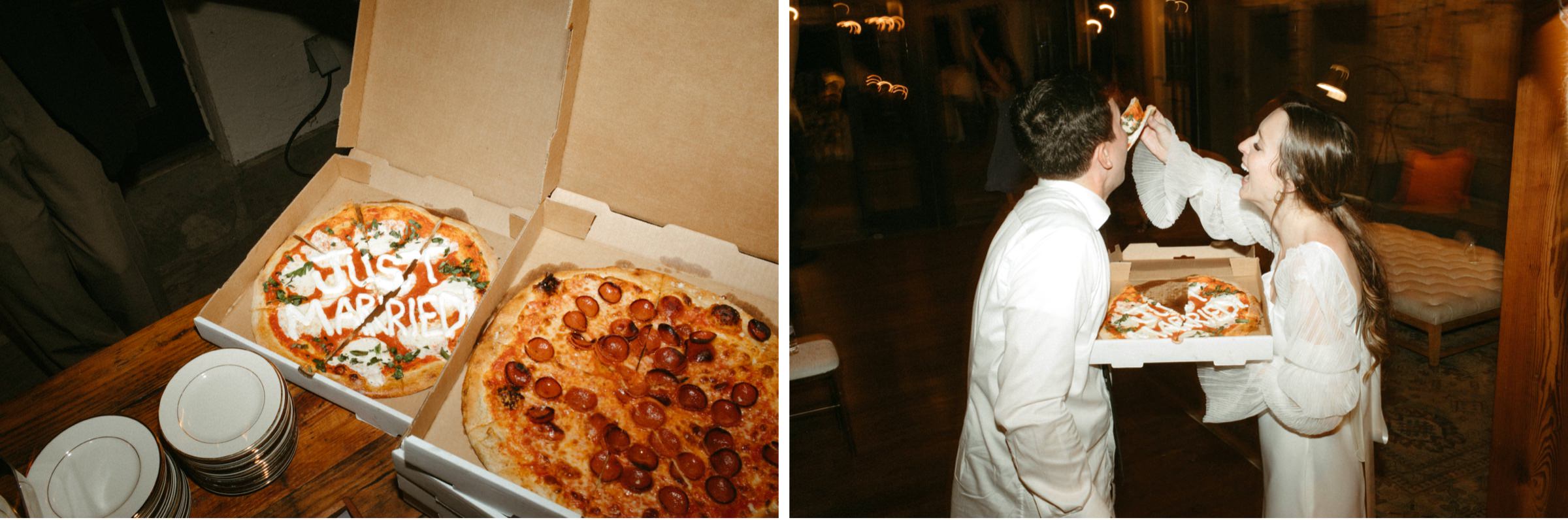 wedding reception pizza ideas