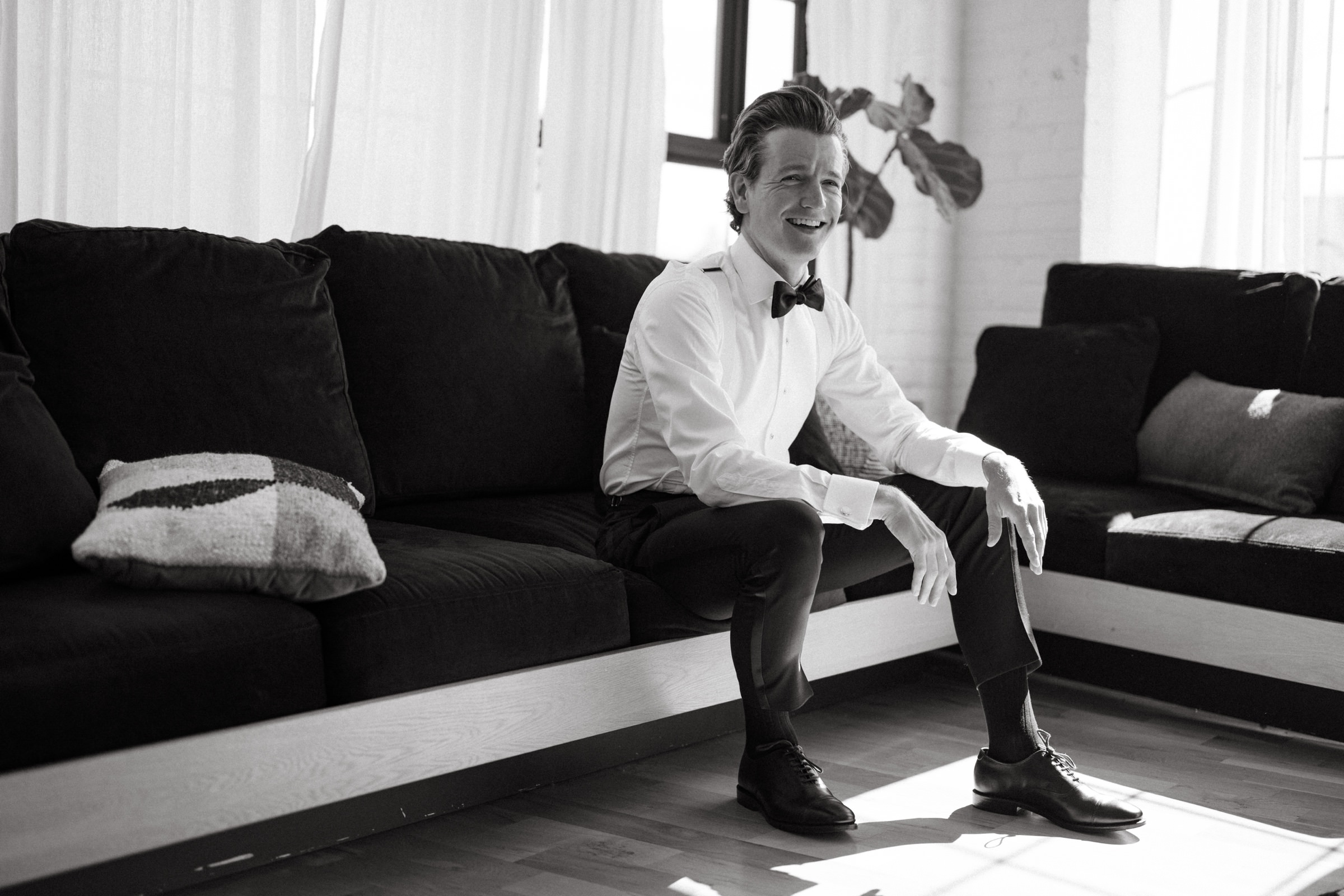 groom getting ready