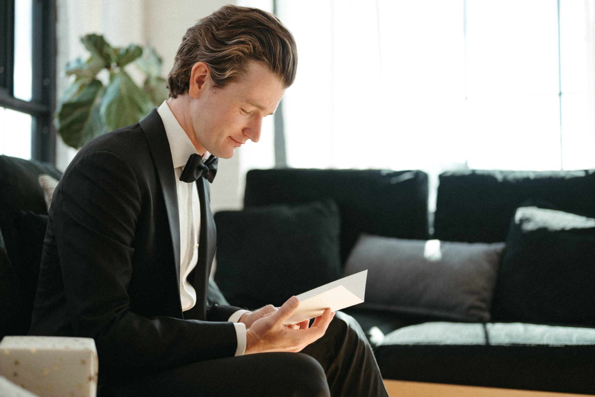 groom getting ready
