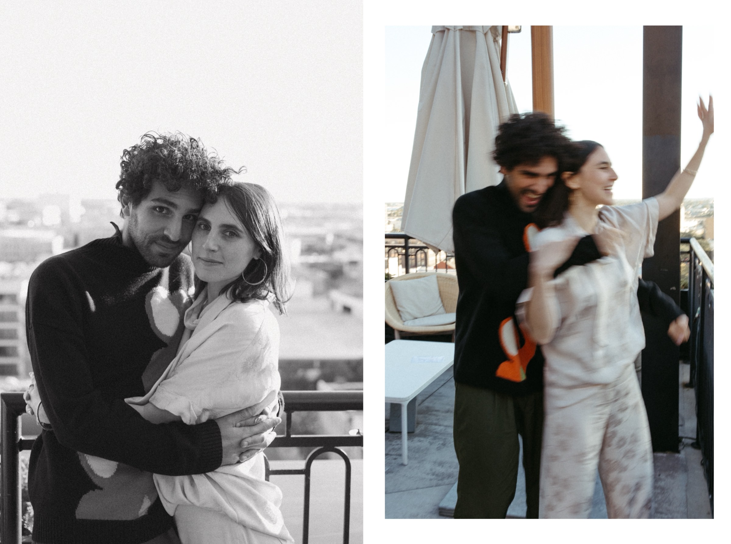 new orleans rooftop engagement photos