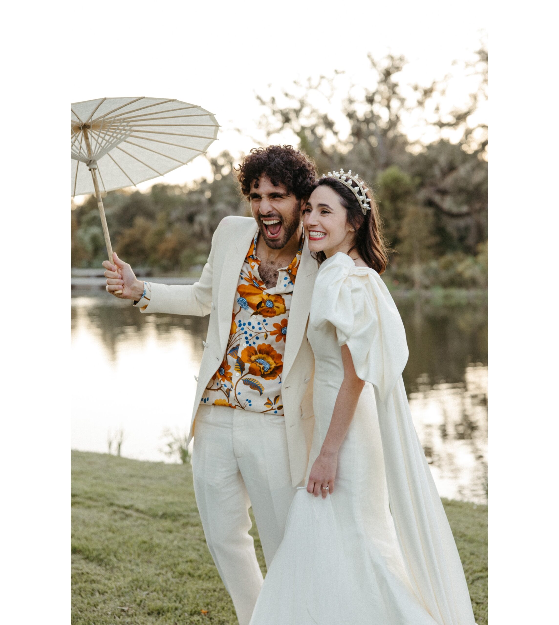 fashionable wedding attire