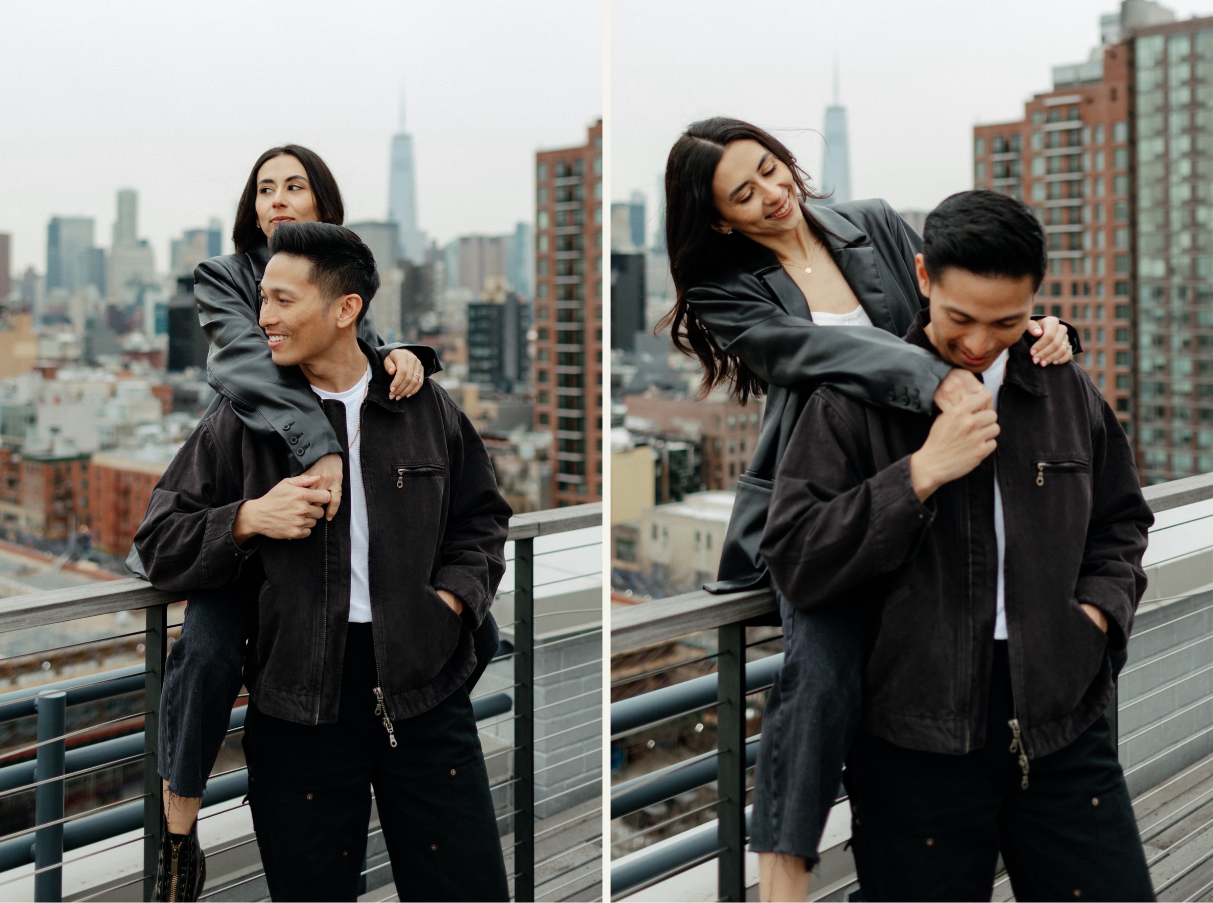 Romantic NYC couples shoot by NC wedding photographer