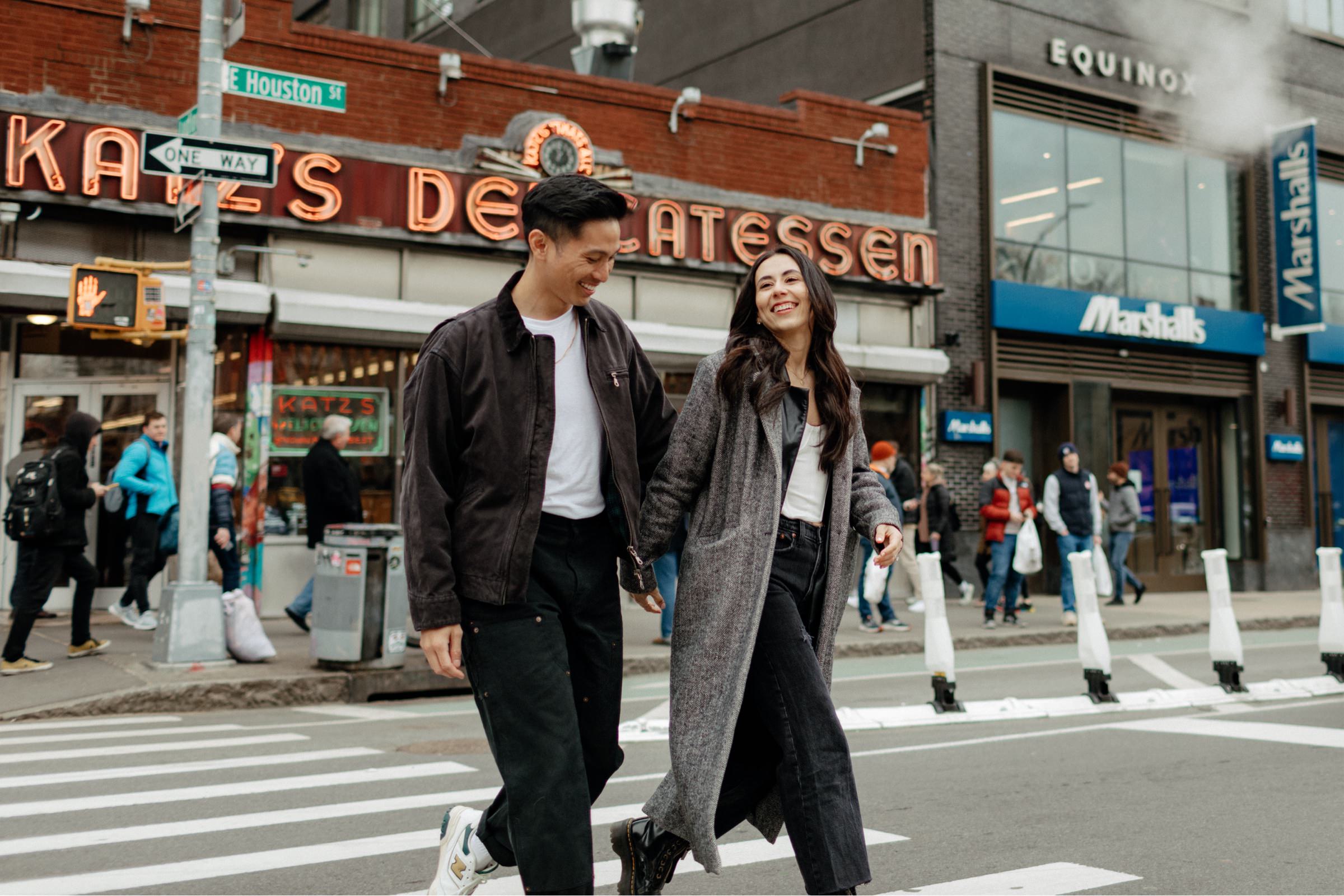 Lower East Side engagement photos by NC photographer