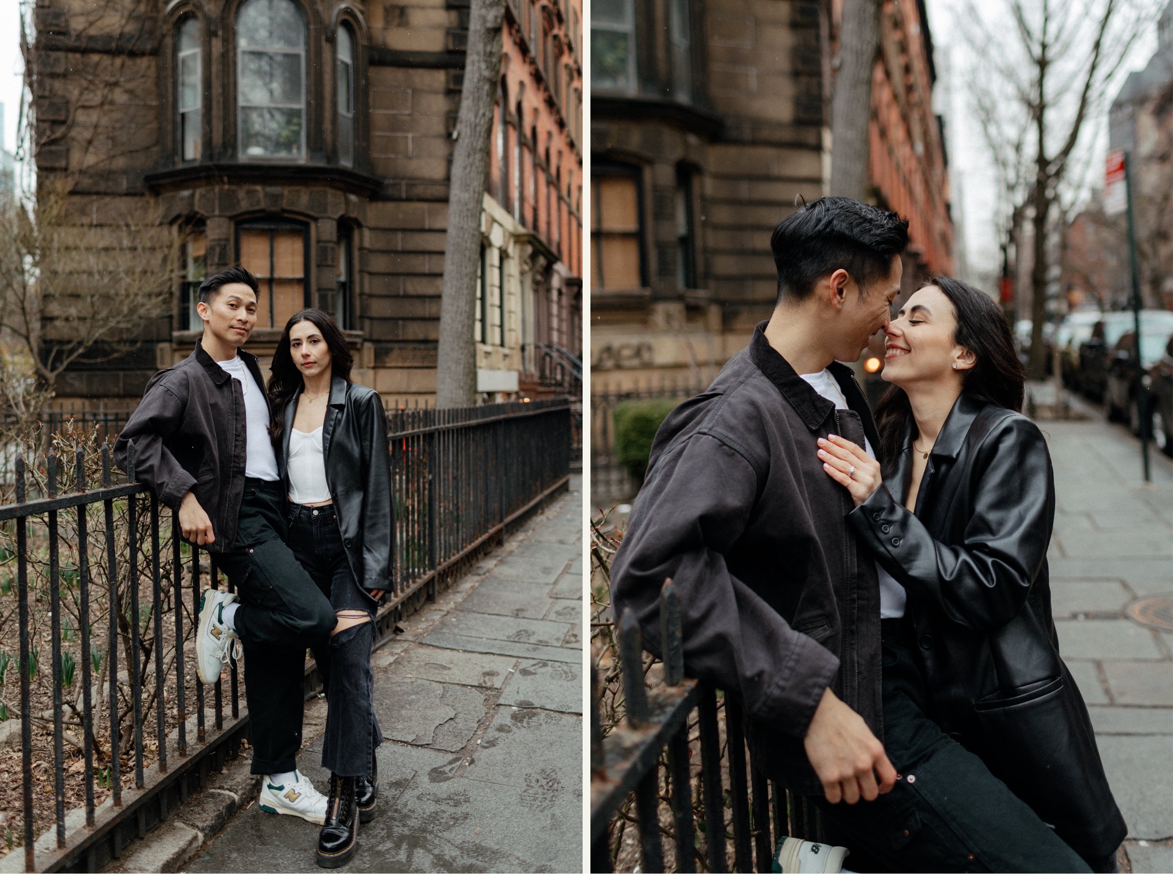 SoHo winter couples photos