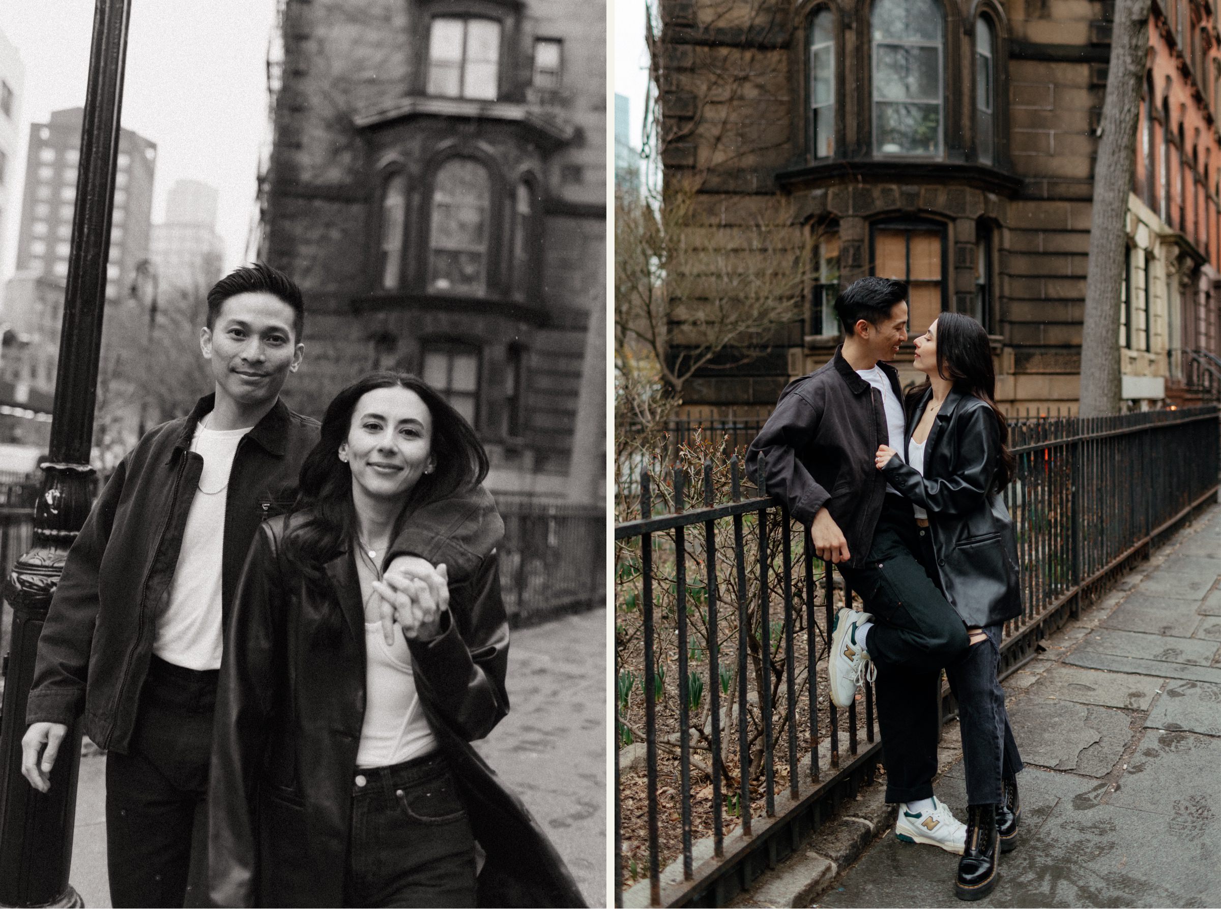East Village couples shoot by NC wedding photographer