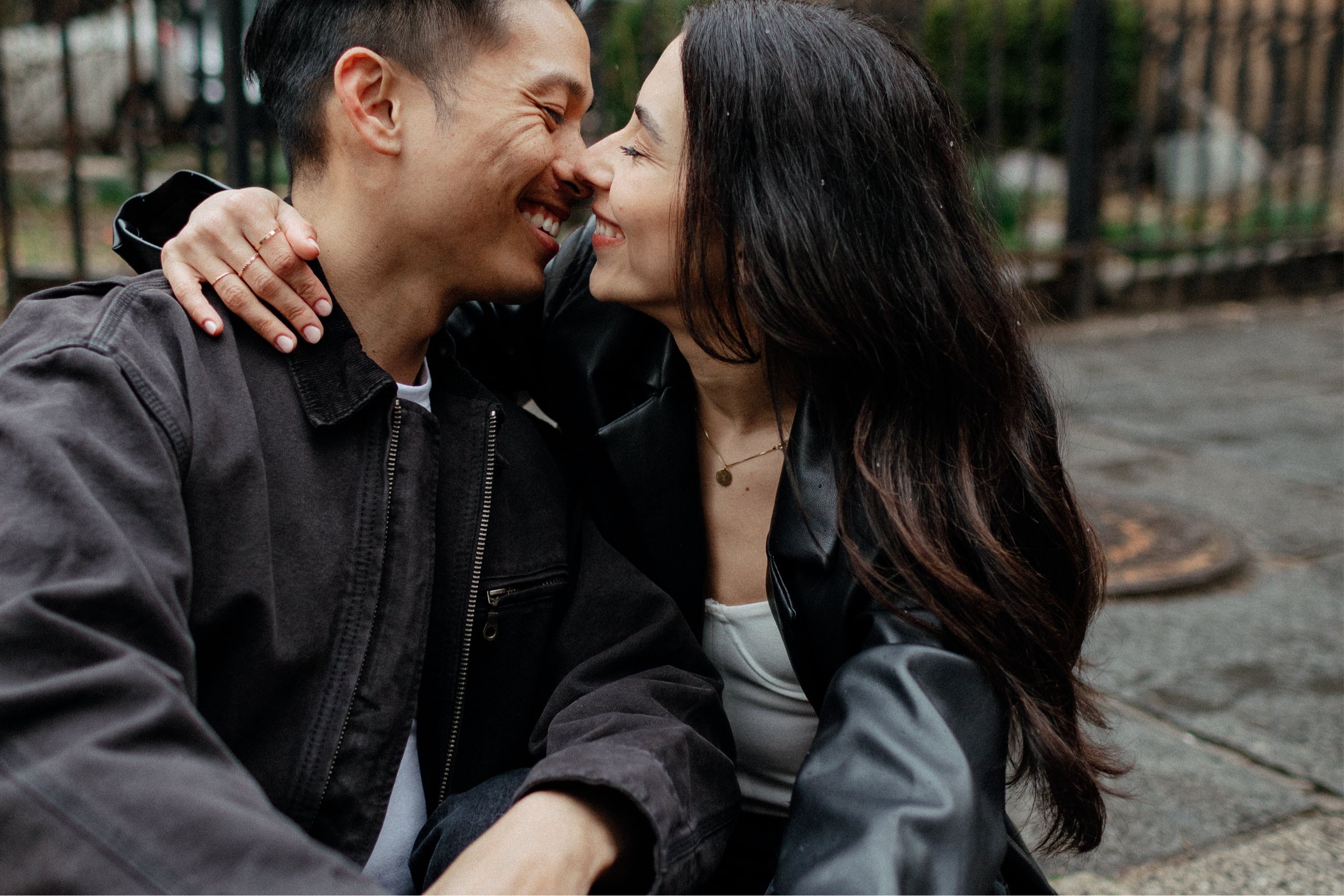 NYC winter couples shoot by NC destination photographer