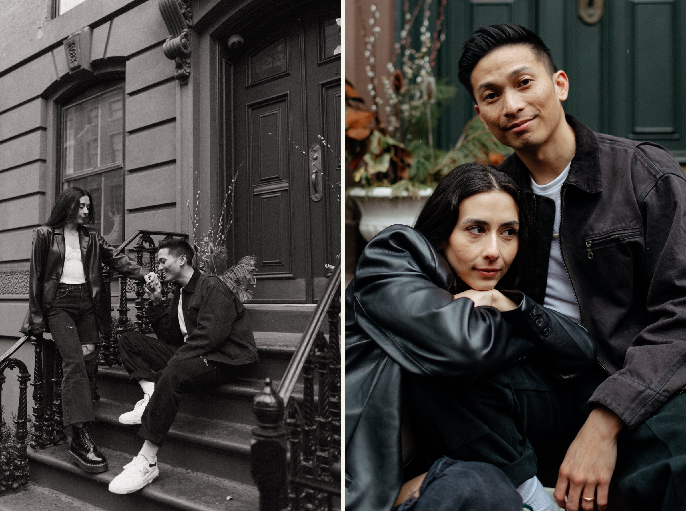 NYC winter couples shoot by NC destination photographer