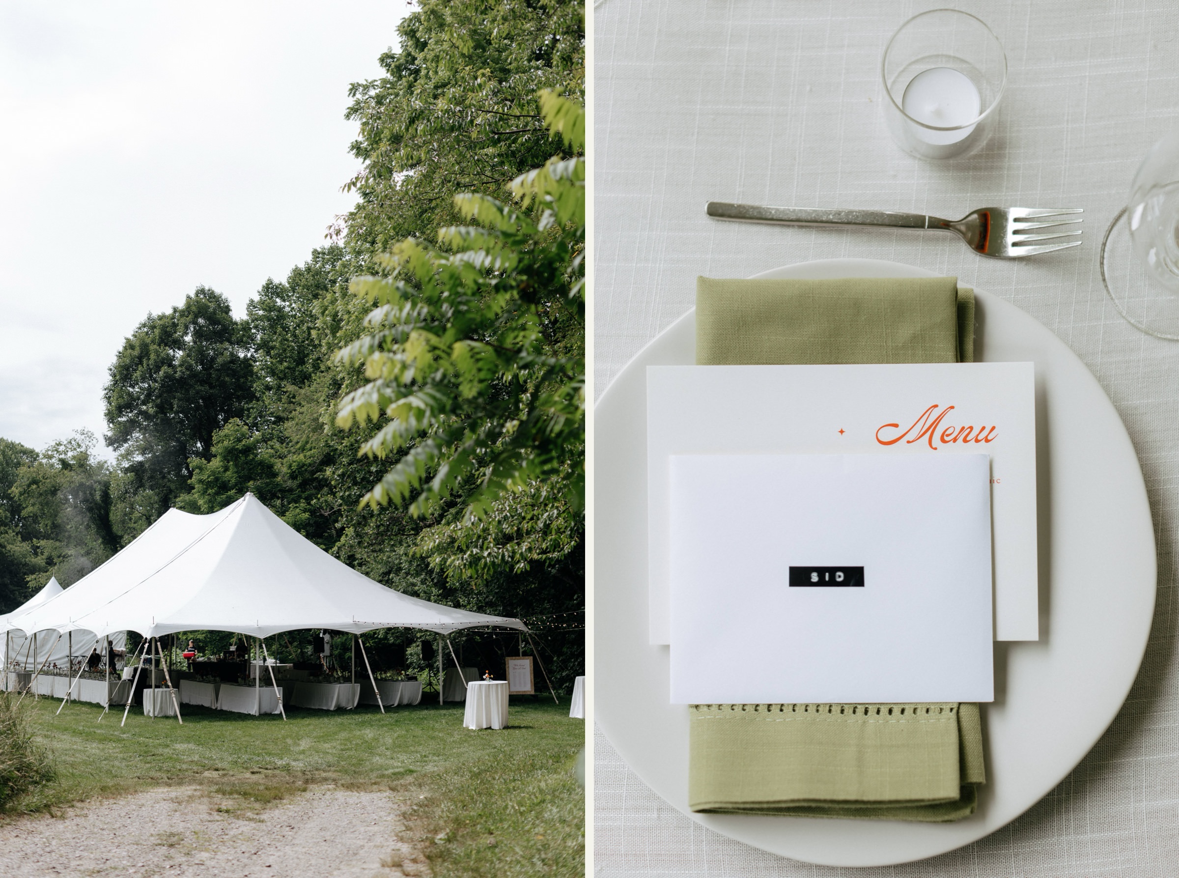 Scenic outdoor wedding ceremony in Asheville captured by Raleigh-based photographer