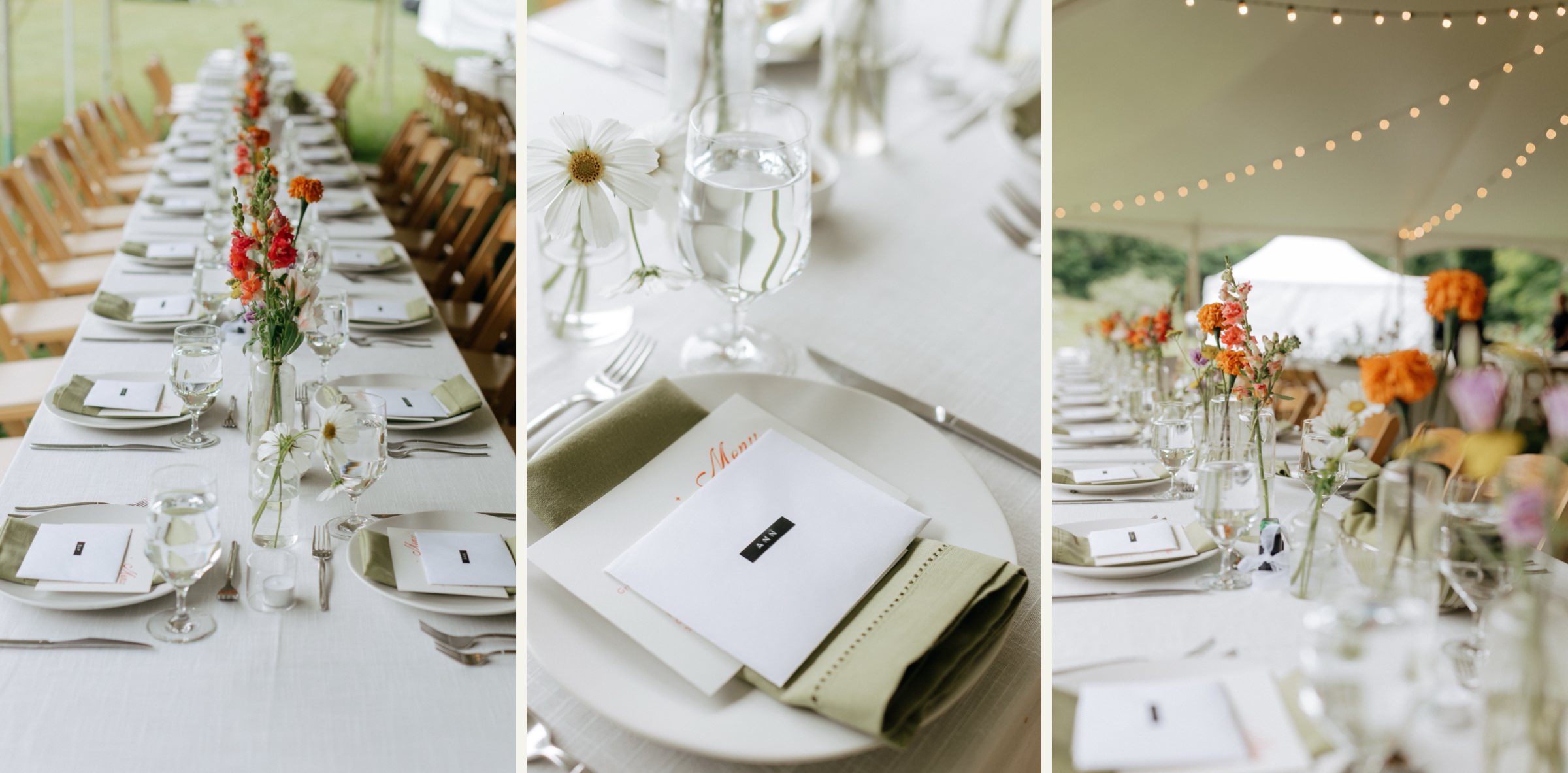 meaningful wedding dinner details